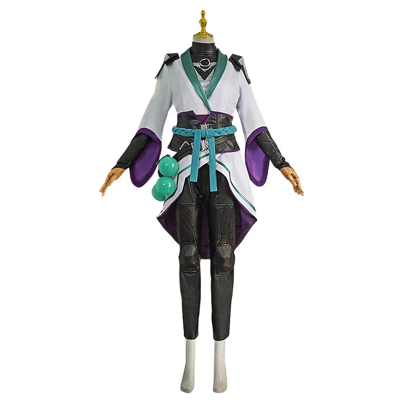 

aaa12 3Game Valorant Sage Cosplay Costume Wig Carnival Outfit Adult Women Fancy Party Suit