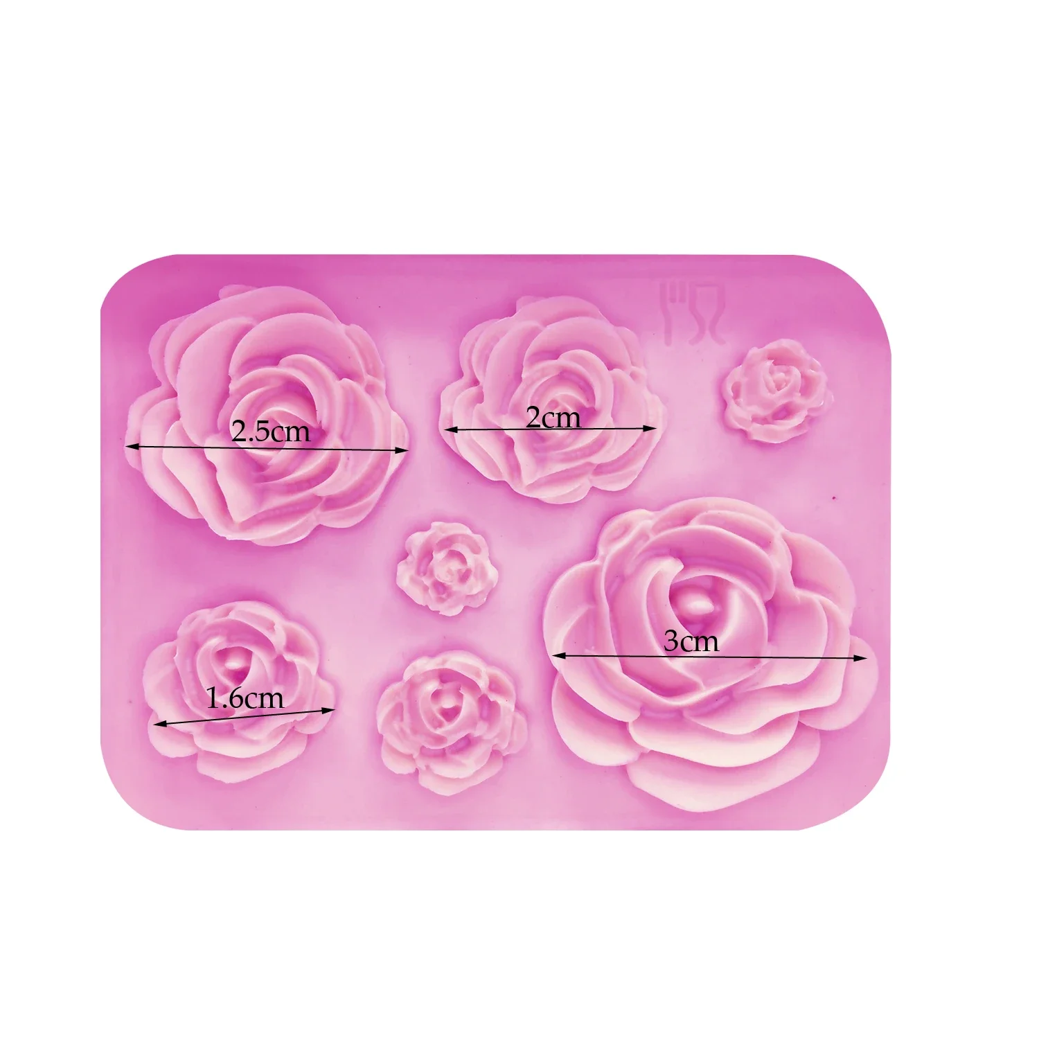 Portable Kitchen Rose Flowers Mold Silicone Cake Chocolate Wedding Decorating Tools Fondant Sugarcraft