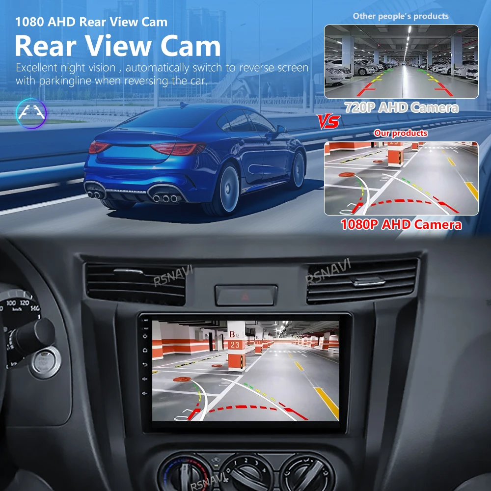 أندرويد 15 Carplay راديو السيارة مشغل وسائط متعددة لنيسان نافارا فرونتير NP300 4 D23 2014-2021 Autoradio ستيريو 2din رئيس وحدة
