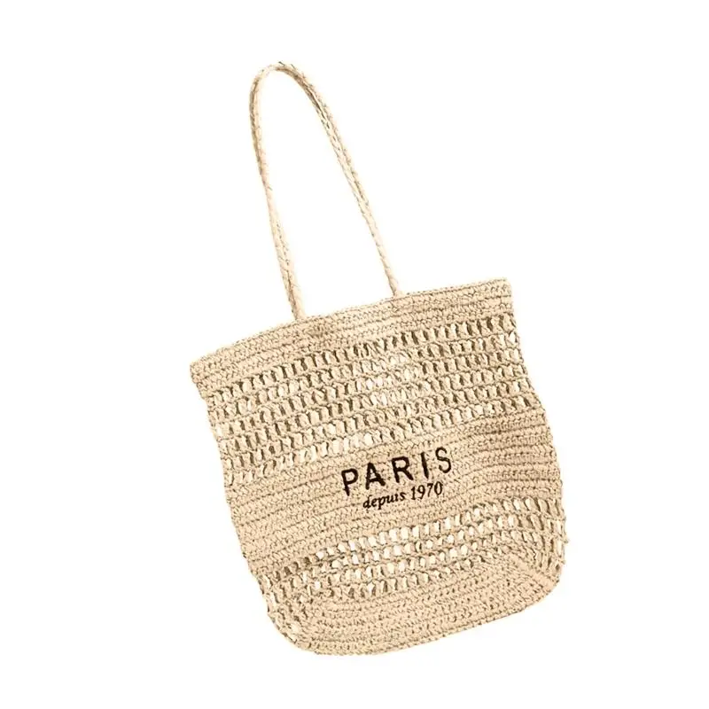 

X5XA Breathable Open Weave Shoulder Bag Lightweight Friendly Construction Spacious Compartment For Travel Daily Use