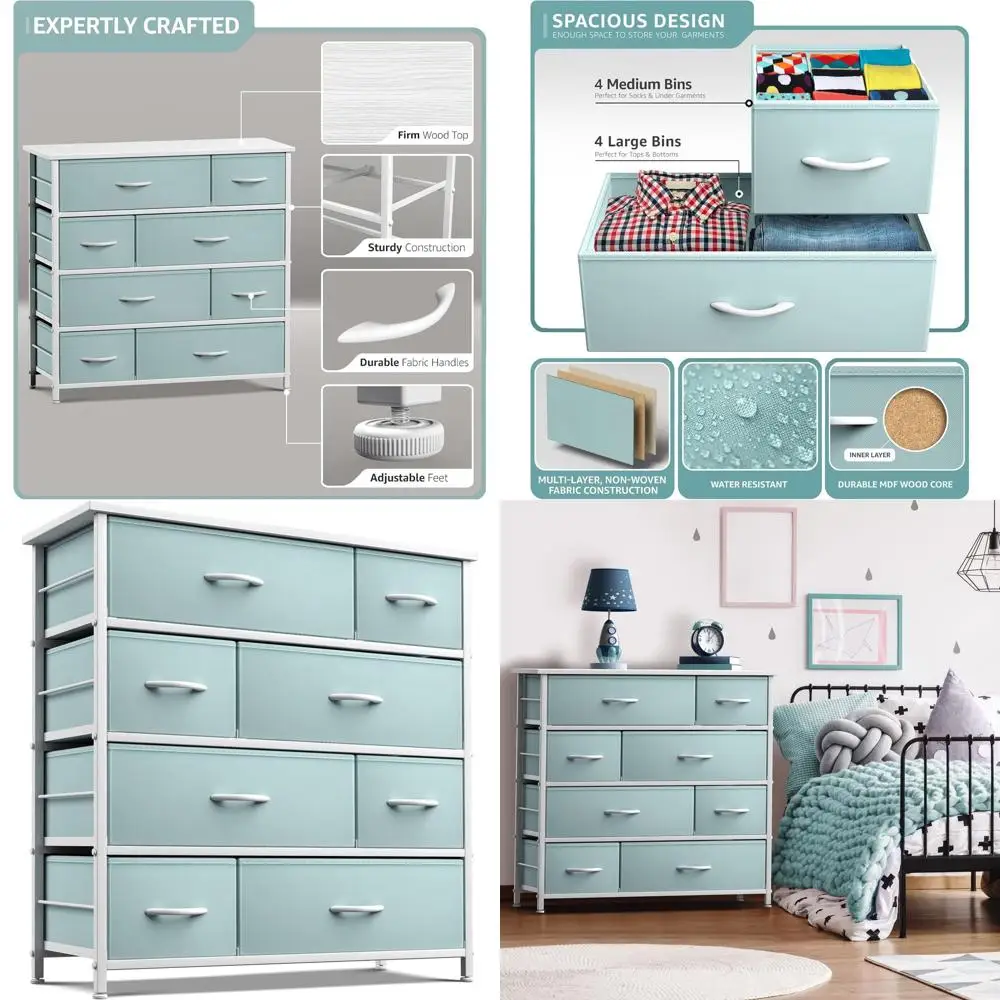 

Многофункциональный ящик для хранения с тканевыми контейнерами — идеально подходит для спален, игровых комнат и детских комнат, подходит для детей и подростков.