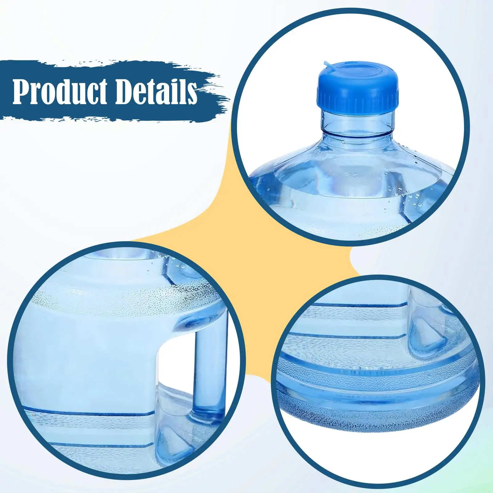 キャンプ用ウォータージャグ-ハンドル付き-再利用可能な大型ウォーターボトルキャリア-屋内屋外用ウォーターバケット-釣り-オフィス用