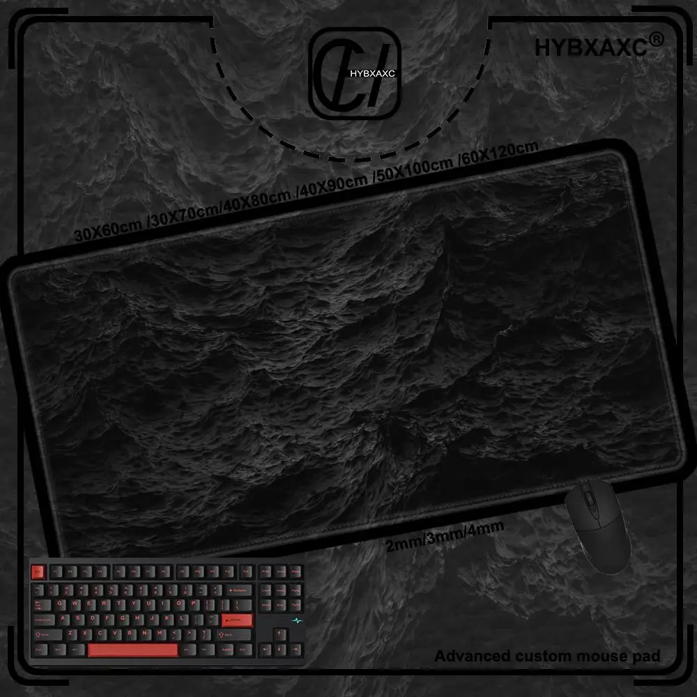 Black Ocean MousePad XXL Computer Accessories Office Game Table Mats Rubber Anti-slip Gaming Keyboard Mousepad Desk Pads HYBXAXC