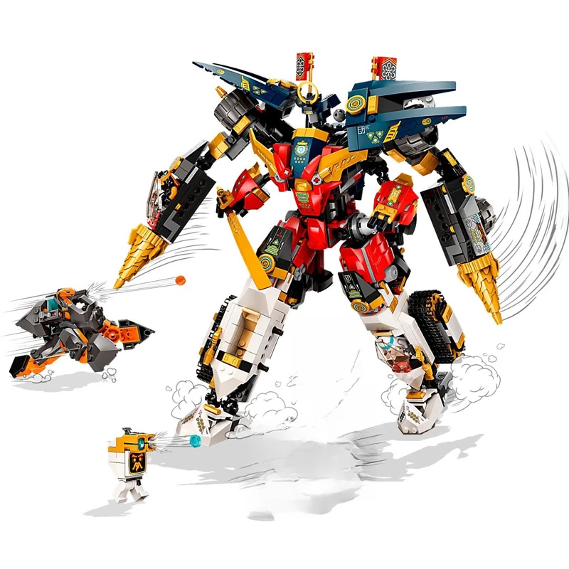 717654 w1 Super kombinacja klocków konstrukcyjnych Titan Robot mechaniczny czołg i cyfrowe klocki konstrukcyjne zabawka prezent dla chłopca