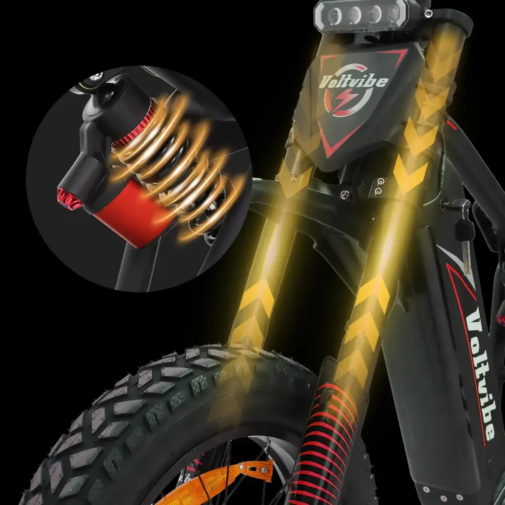 【1 año de garantía】BAOLUJIE M2 bicicleta eléctrica para adultos 2000W Motor 60V 25AH bicicleta eléctrica de montaña 20 pulgadas neumático ancho todoterreno E Bike