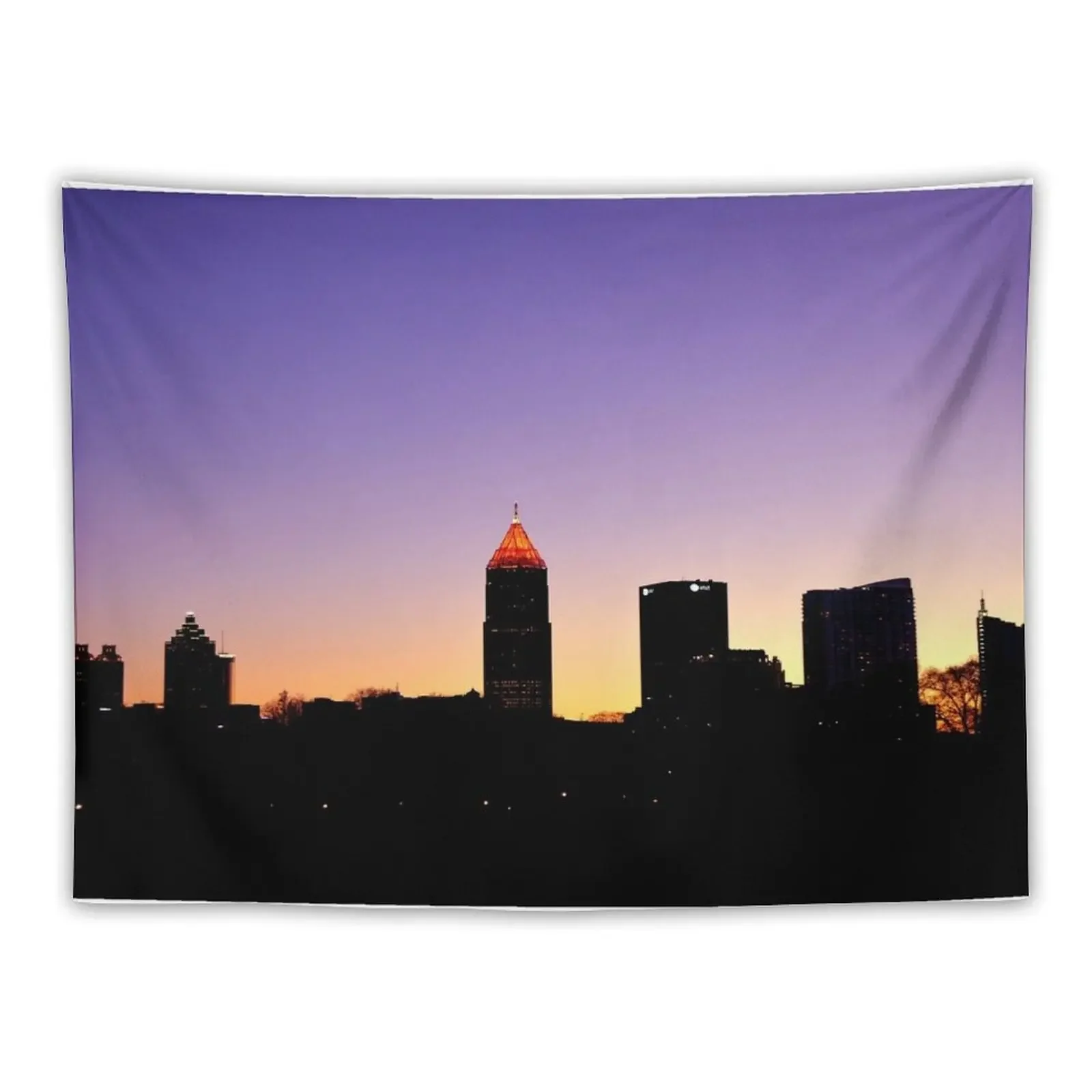 

Atlanta Sunset Tapestry Custom Wall Decoration Things To The Room Tapestry