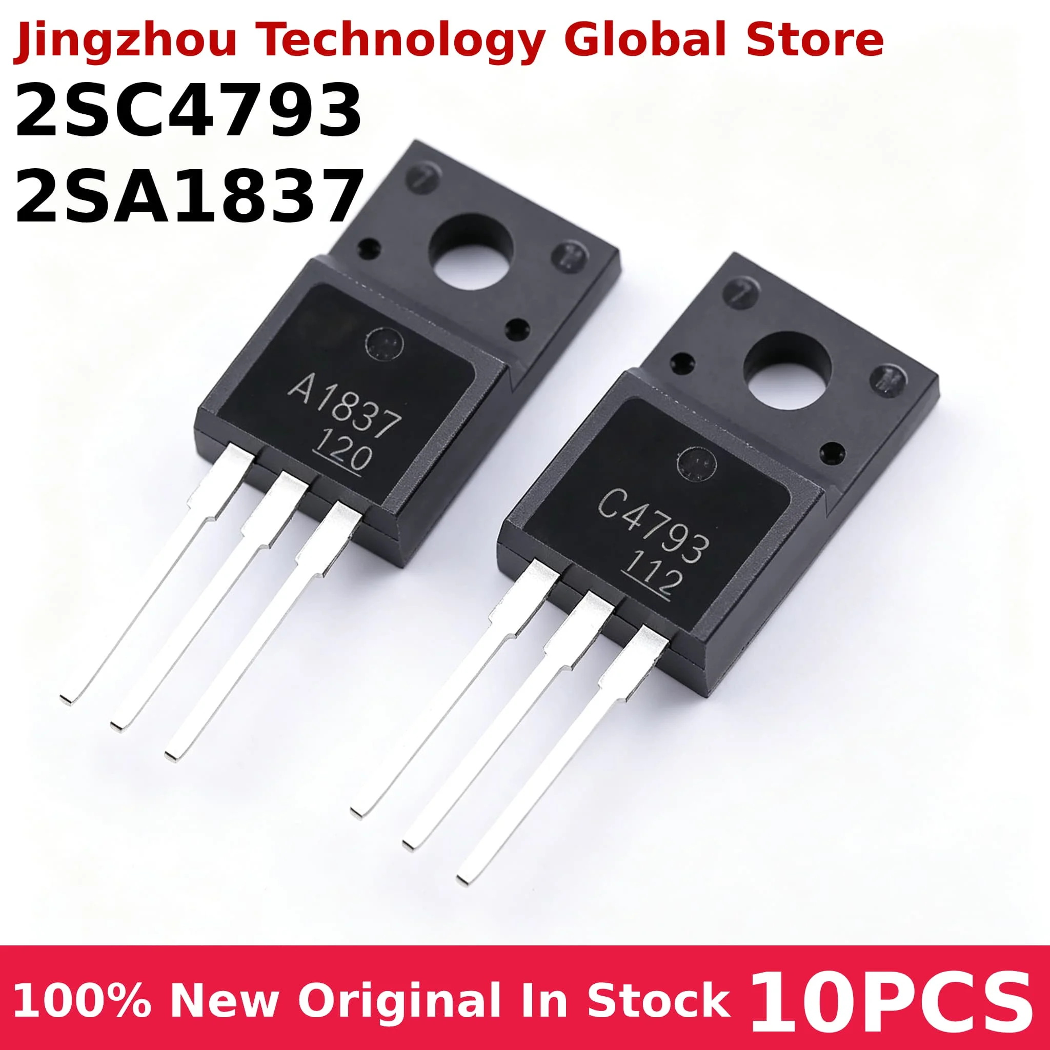 10PCS 2SC4793 2SA1837 C4793 A1837 230V 1A TO220F 100% New Wholesale