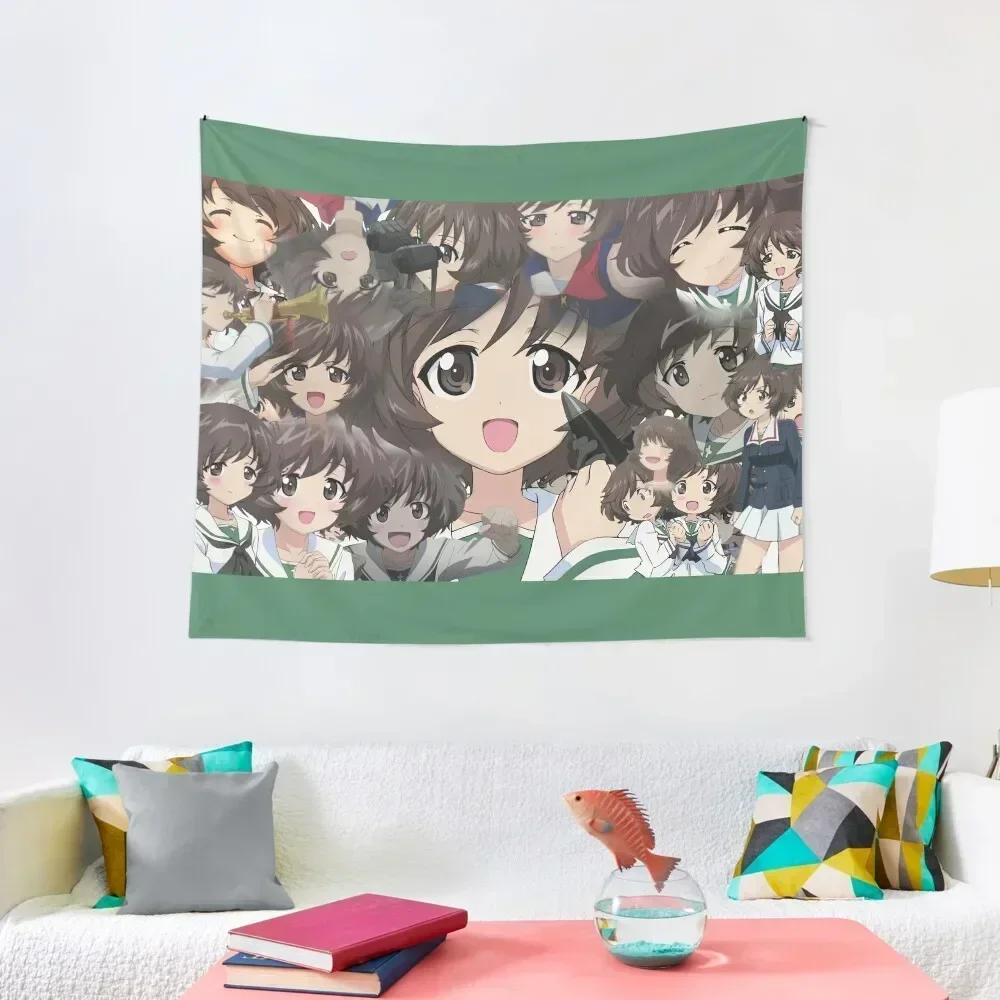 

Girls Und Panzer Yukari Tapestry Carpet On The Wall Cute Room Things Tapestry