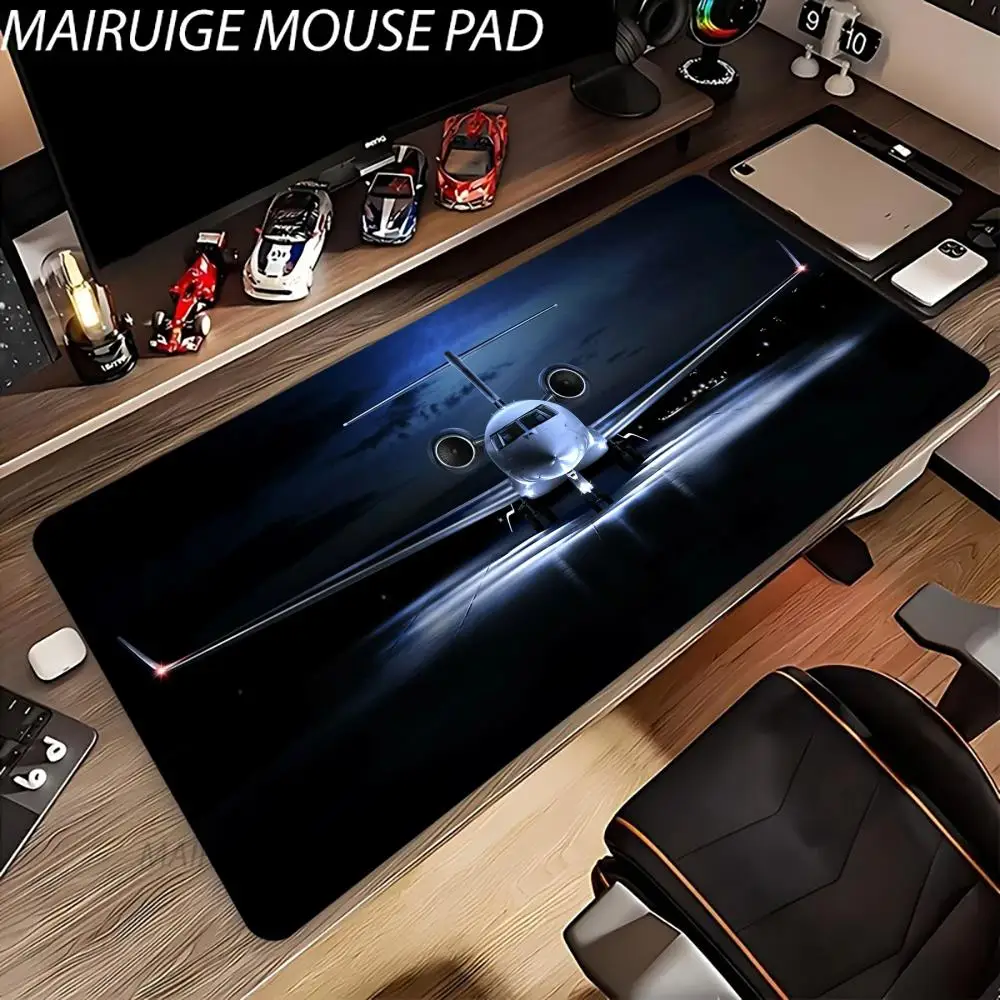 

Коврик для мыши Private Jet, большой коврик для компьютерной офисной игровой настольный коврик XXL, резиновые противоскользящие коврики с прошитыми краями, коврики для клавиатуры, моющиеся настольные коврики