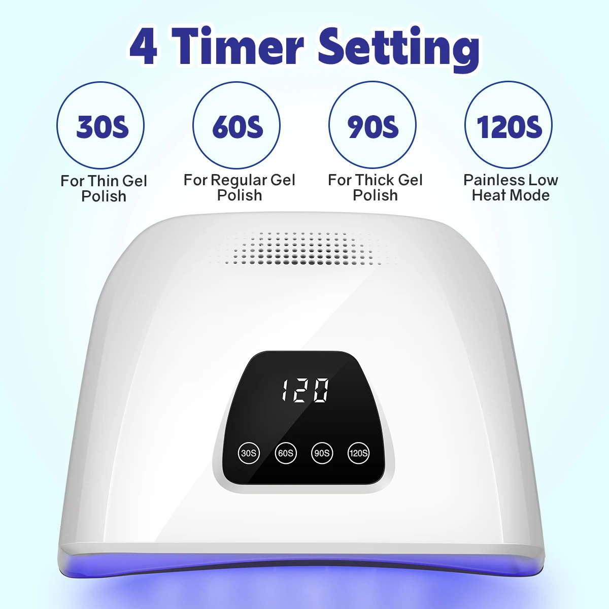 72LEDS UV LED Nail Lamp for Acrylic Nail Gel Drying With Motion Sensing Professional Powerful Manicure Machine Nail Art Salon