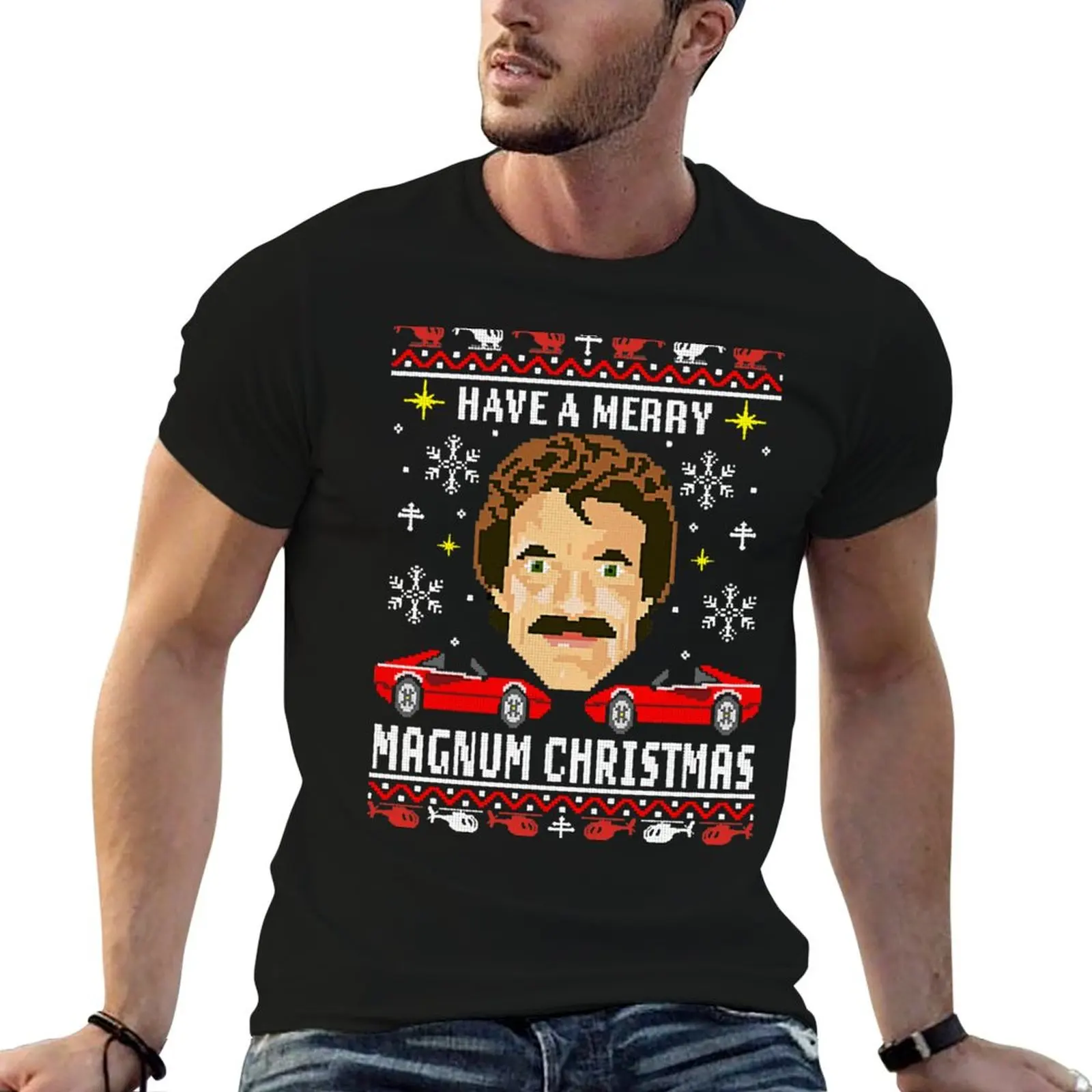 Merry Christmas Magnum T-Shirt t shirts cotton 100% g man t shirts for men T-Shirt