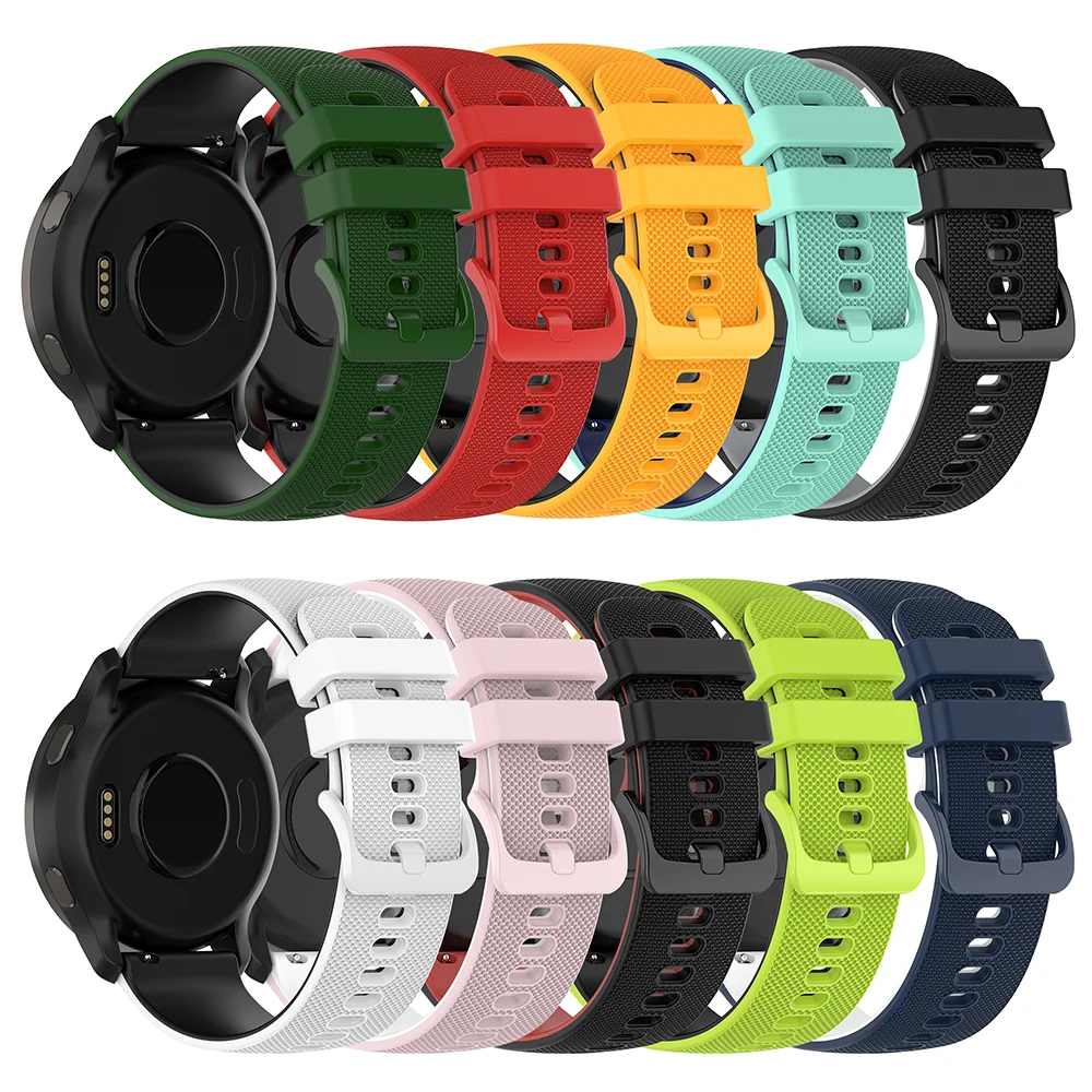 22mm Silicone Bracelet For Garmin Vivoactive 4/venu 2 Watchband Watch Strap For Amazfit GTR 2/2E/GTR 3 /3 PRO/GTR 4/47mm Band