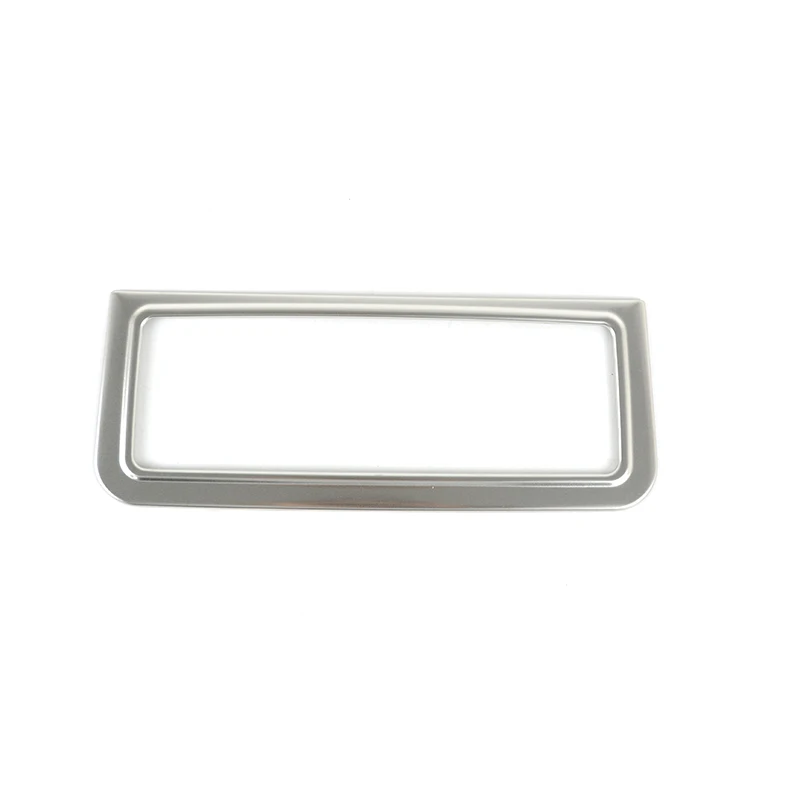 Stainless Steel Rear Storage Box Frame Decoration For Audi A6 C8 2019-2022 Car Styling Cigarette Lighter Cover Trim