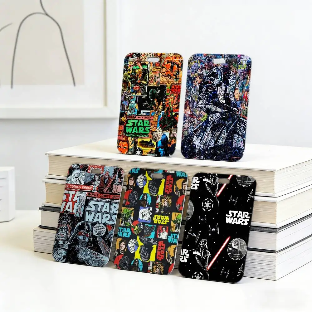 

S-Stars Wars Classic Comic Work Lanyard with ID Card Holder, Employee Badge, Office Working Permit Case