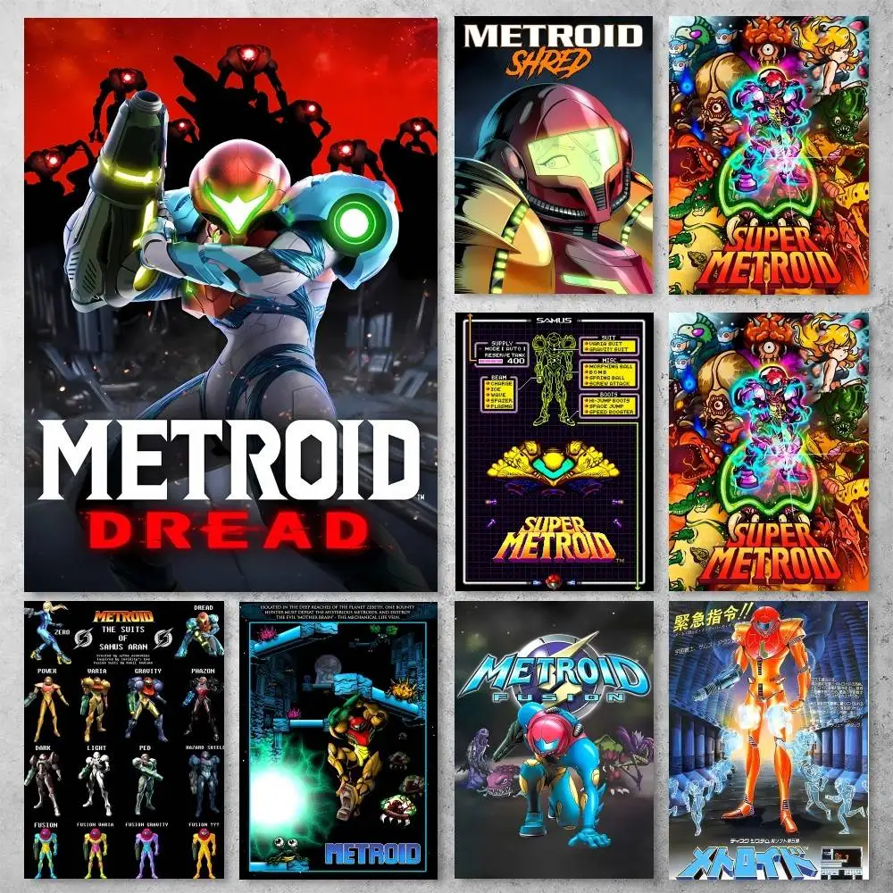 1pc Metroid Prime Poster Wall Art For Study Living Room Decor Unique Home Decoration Picture