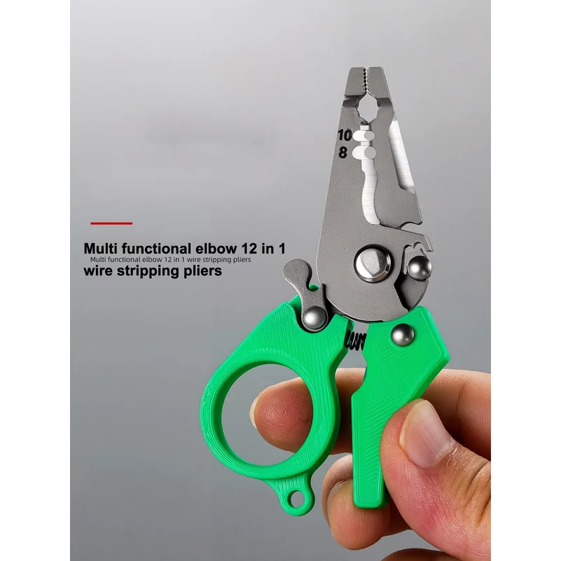 Mini Wire Strippers Pliers Multi-Function Pocket-Sized Splitting Wire Stripper Electrician Tools Cable Cutting Crimping Pliers