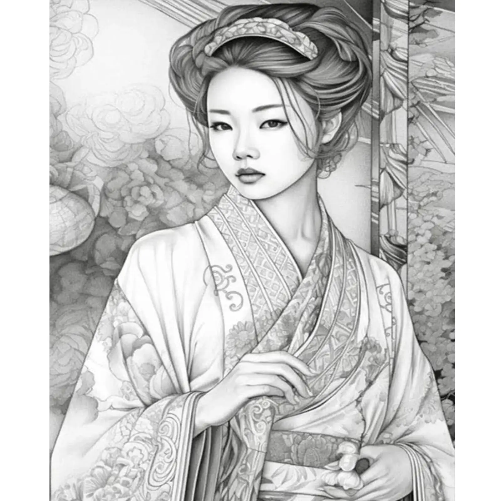 

40x50cm Beauty 5D DIY Full Drill Round Diamond Painting Kit for Home Wall Decor