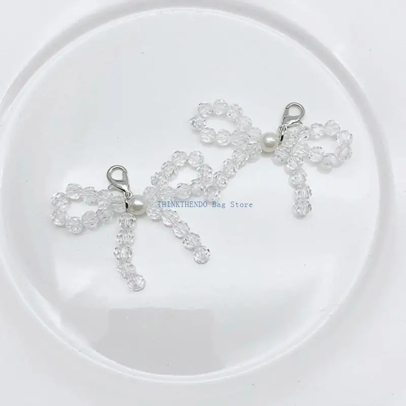 

340D Unique and Attractive Shoe Decoration with Crystal Bowknot Stylish Beaded Charm