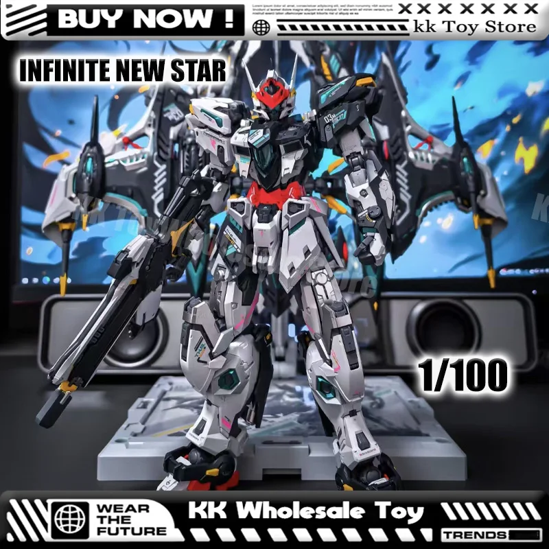 

In Stock 1/100 MG Infinite New Star THUNDERBOLT MOBULIDAE Assembly Model Kits Plastic skeleton Action Figure Robot Plastic Model