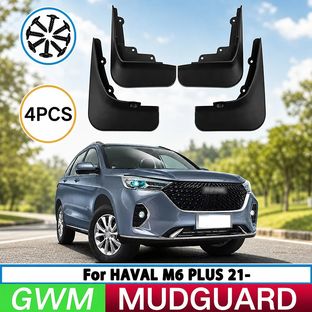 

For Great Wall Haval M6 Plus 2021-2023 Car Tire Fender Splash Mudguards Front Rear Wheel Mud Flaps 4Pcs