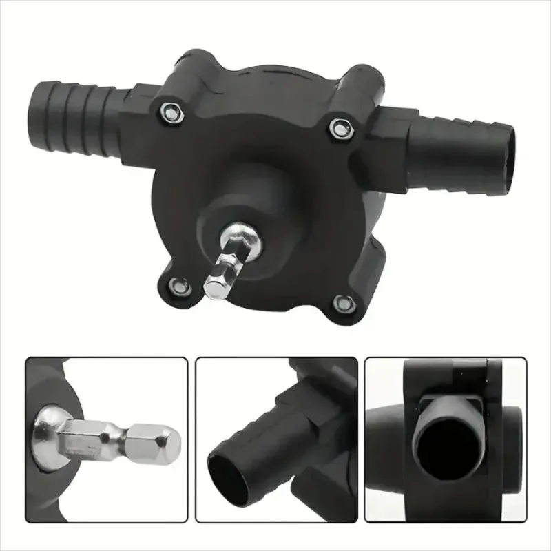 مضخة الحفر الكهربائية المنزلية المحمولة مضخة مياه زيت الديزل السائل مضخات نقل السوائل ذاتية التحضير اليدوية الصغيرة #5