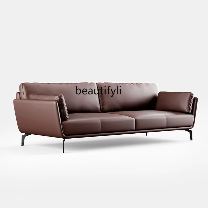 

Office Sofas Meeting Business Reception Office Sofa and Tea Table Combination Modern Simple Three-Seat