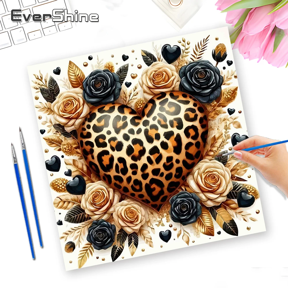 

Цветная картина по номерам EverShine «Любовное сердце» на холсте, уникальный подарок на День святого Валентина