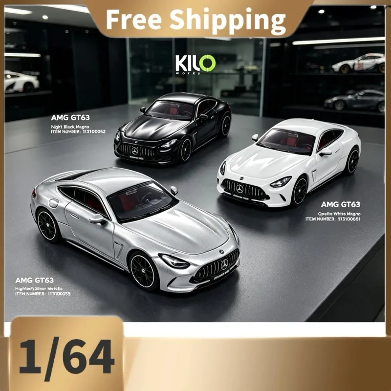 [In Stock] KILO 1:64 AMG GT 63 Cast Alloy Car Model, Festival Gift, Adult Collection Decoration Item.