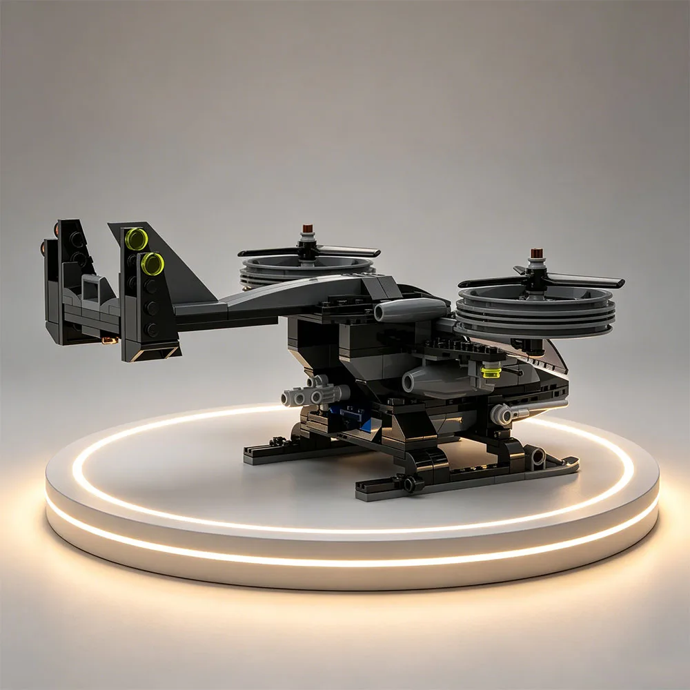 214-teiliges MOC Avatars Hubschrauber Kevinbrickfr Creator Modellbausatz Ideenvolle Lernspielzeuge Weihnachts- und Festgeschenke – Detail 5
