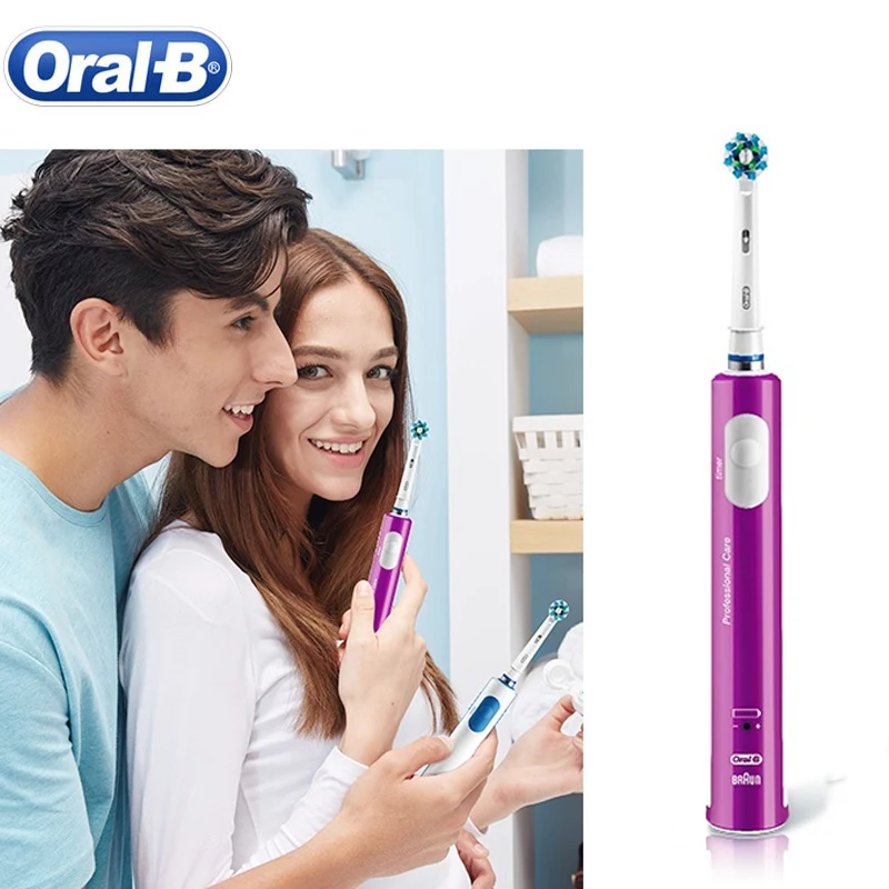 Genuine Oral-B 3D Sonic Electirc Toothbrush CrossAction Clean Smart Electronic Power Rechargeable IPX7 Waterproof Tooth Brush