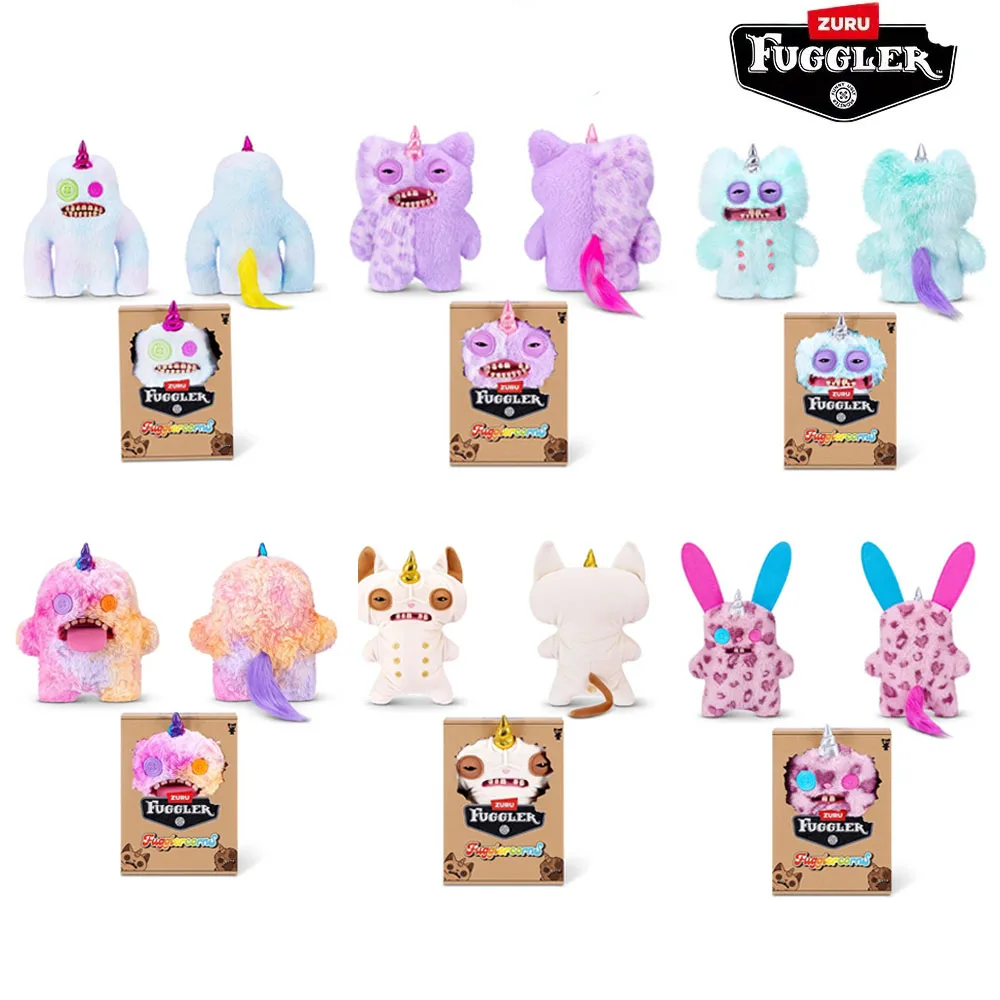 Original Fuggler Fugglercorn Ugly Cute Unicorn Plush Toys Pink Heart Print Pillow Fugg Funny Stuffed Cute Cartoon Doll Home 22CM