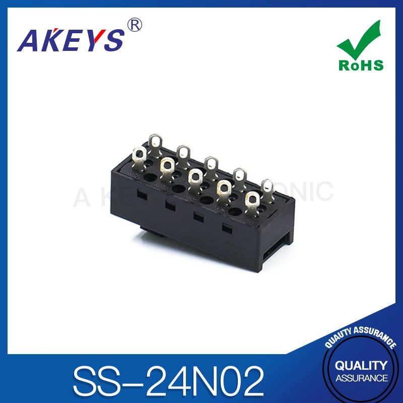 5 قطعة 24N02 موصل مجفف شعر 4 سرعات 10 دبوس SS-24-2 أنابيب الهواء الساخن والبارد تبديل التبديل اكسسوارات صالون الشعر