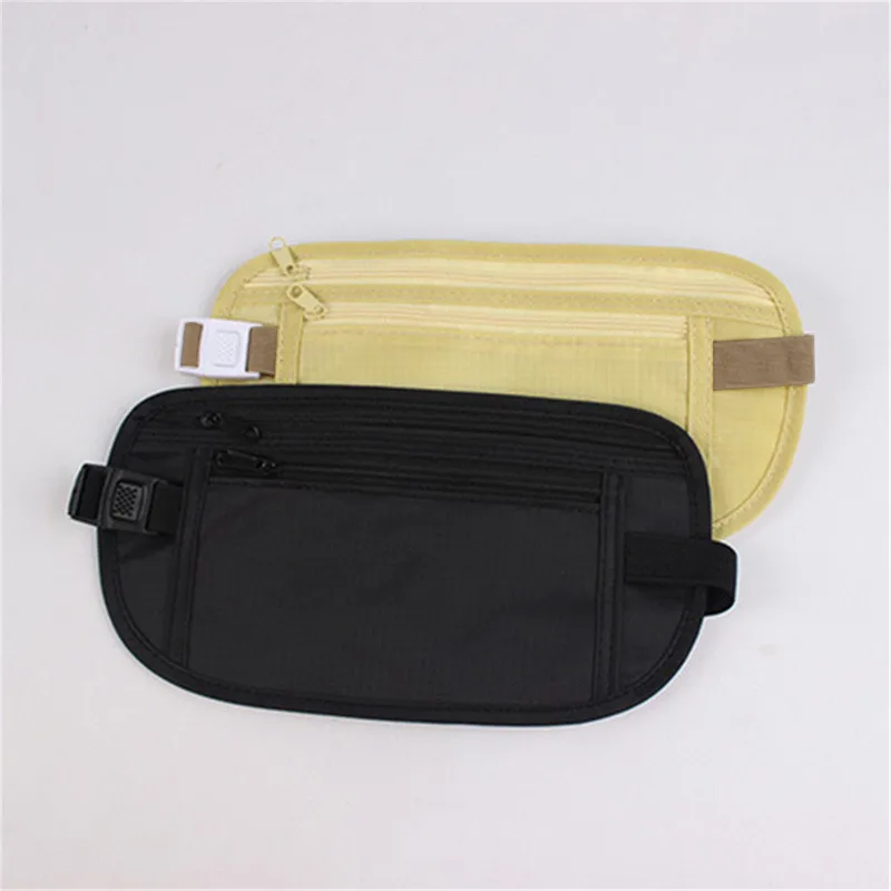 Cloth Travel Pouch Hidden Wallet Passport Money Waist Belt Bag Slim Secret Security Useful Travel Storage Bag image 2