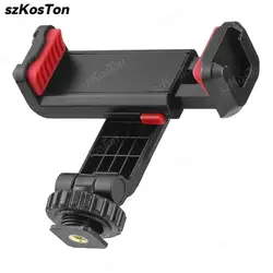 Camera Hot Shoe Phone Holder Flexible Phone Tripod Mount Adapter for Mic LED Light iPhone Samsung Canon Nikon DSLR Photography