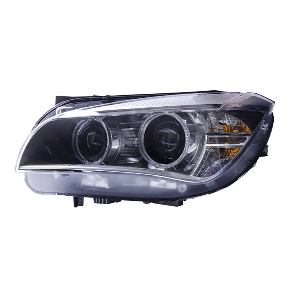 مجموعات المصابيح الأمامية للسيارة BMW X1 E84 2010-2015 المعدلة مع مصباح زينون بعدسة ضوء النهار LED عالي الجودة #2