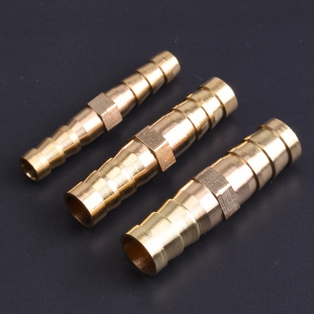 

Brass Straight Hose Pipe Fitting Equal Barb 3mm 4mm 5mm 6mm 8mm 10mm 16mm 19mm 25mm Gas Copper Barbed Coupler Connector Adapter