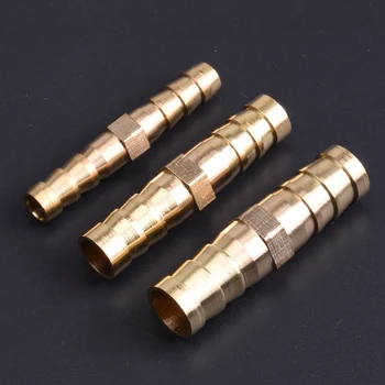 황동 스트레이트 호스 파이프 피팅 동등한 바브 3mm 4mm 5mm 6mm 8mm 10mm 16mm 19mm 25mm 가스 구리 가시 커플러 커넥터 어댑터