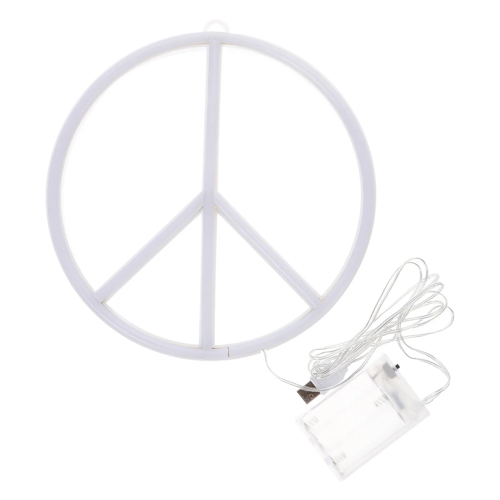 

Светящийся неоновый светильник «Знак мира» LED для спальни, декор для стен и столов, креативное уютное освещение, пластиковый светящийся прибор