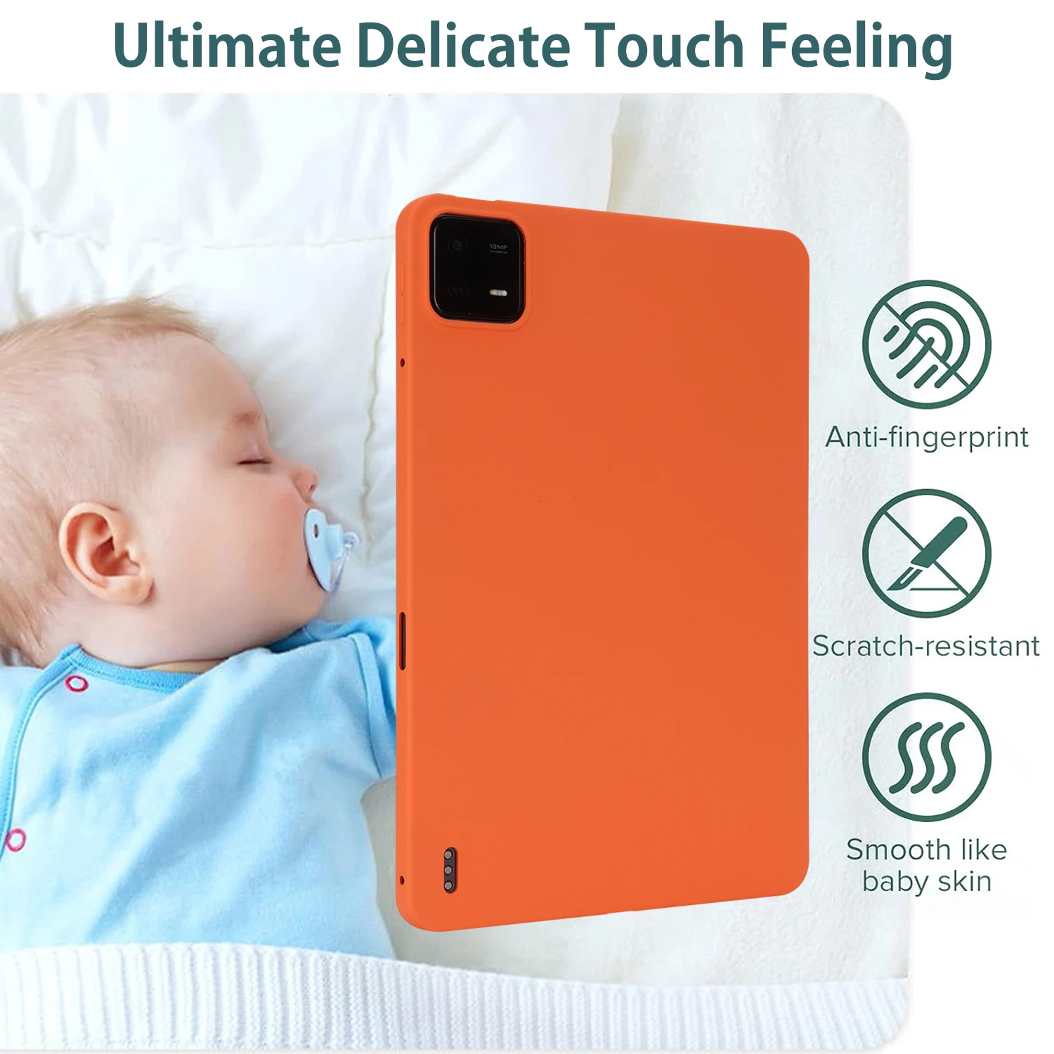 TPU Case for Xiaomi Pad 6S Pro 12.4 inch 2024 Anti-fingerprint Cover for Redmi Pad SE 11 inch 2023 Pad 6 5 6 Pro 5 Pro 11\