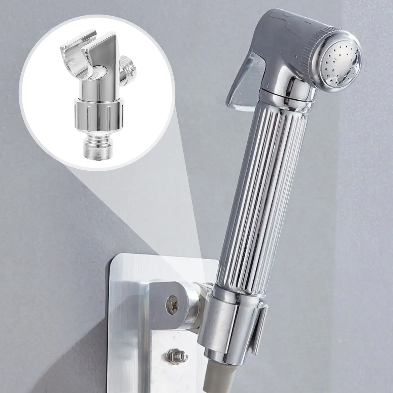 Adjustable Shower Arm Mount Handheld Holder Easy Height Adjustment Comfortable Experience Universal Connector Bracket