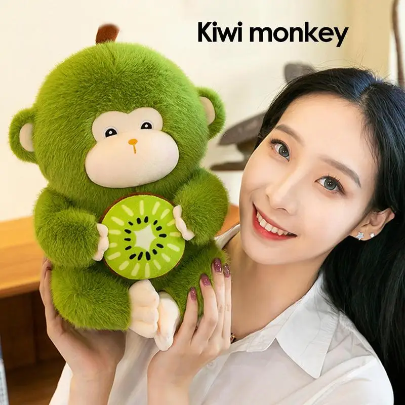 

Monkey Stuffed Toy Cute Green Kiwi Monkey Toy 30cm/11.8inch Cartoon Monkey Stuffed Animal Plush Stuffed Plush Toy Sofa Cushion