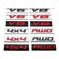 Car Engine Size Sticker 4X4 V6 V8 AWD Modification Decal Auto Accessories China Manufacturer Origin Car Patch Work