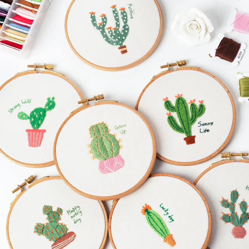 

Embroidery HandmadediyMaterial Package Beginner Self-Embroidery Embroidery Simple Embroidery Fabric Gift