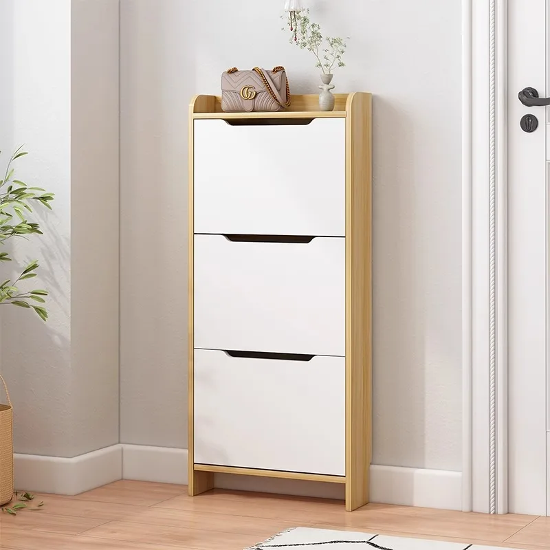 الحد الأدنى الحديثة خزانة الأحذية الفاخرة مساحة التخزين توفير خزانة خذاء ضئيلة الشقق الضيقة Szafka Na Buty أثاث المنزل