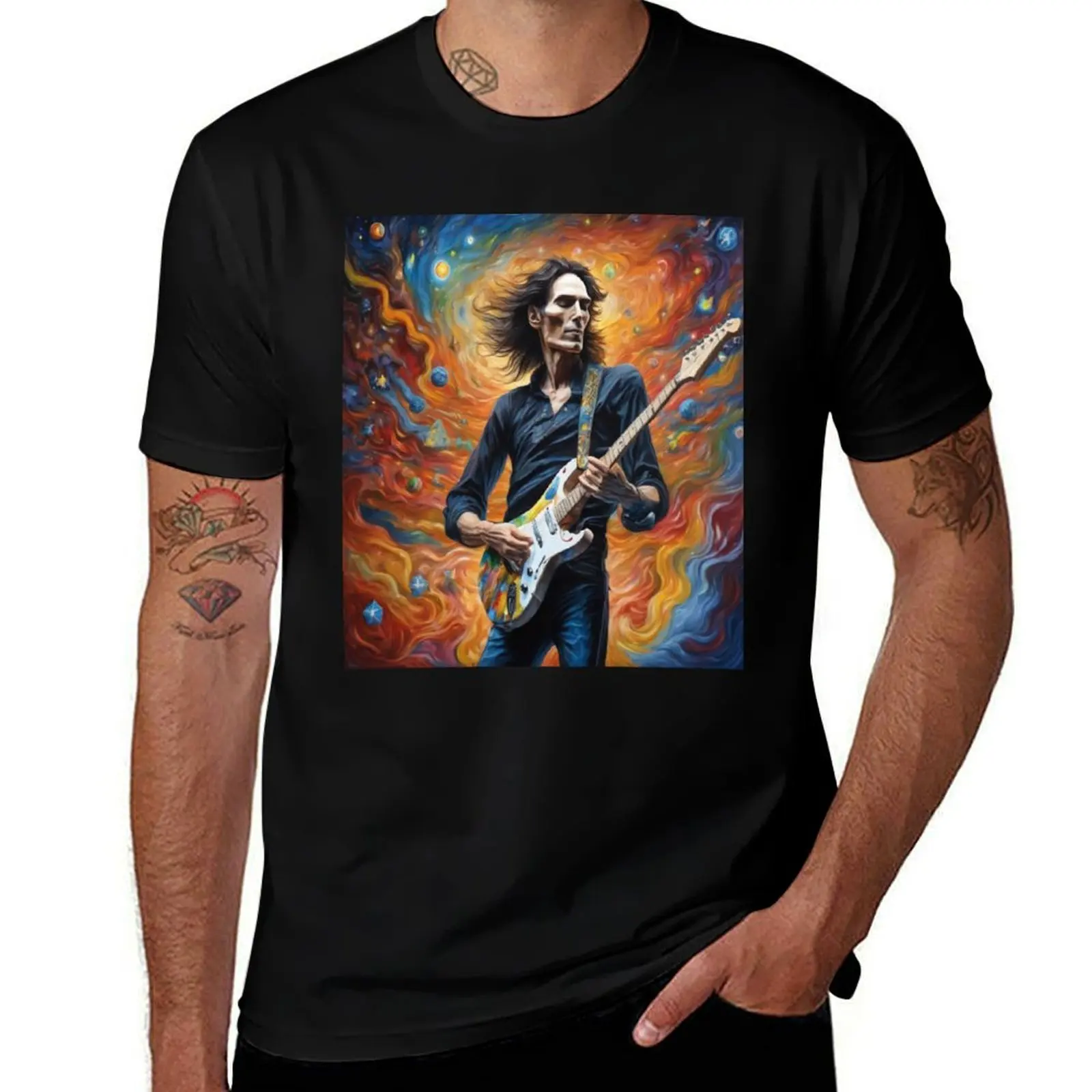 

Cosmic Melodies: Steve Vai's Surreal Symphony T-Shirt t shirts for man cotton soft man t shirt cotton high quality T-Shirt