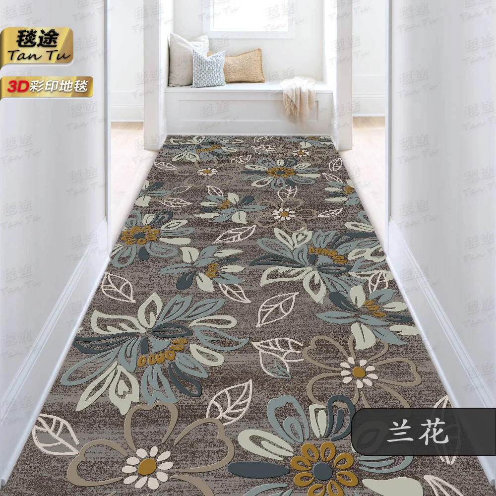 Hause Langen Grid Floral Corridor Rug 7