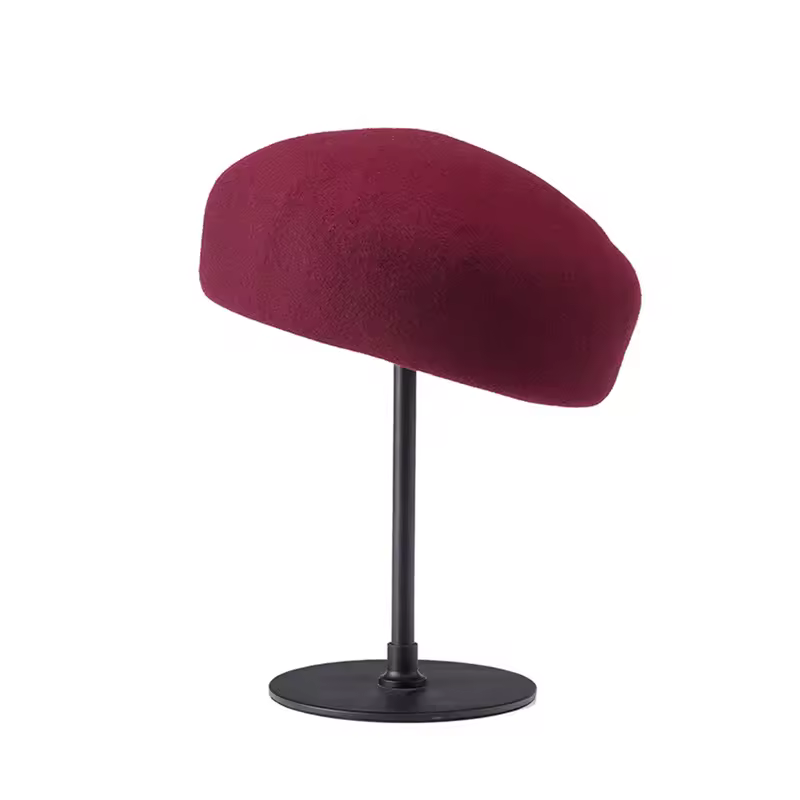 Retro Flight Attendant Ball Hat Women's 100% Wool Felt Beret Party Charming Hat Wedding Cocktail Party Medicine Box Hat - Image 8