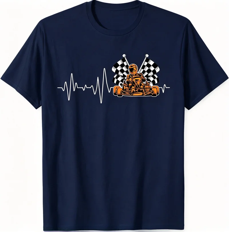 Ust Gonna Send It Go Kart Racing Graphic T Shirt Men Kart Driver Short Sleeve Tee Birthday Gift for Kart Lover Harajuku Y2k Top