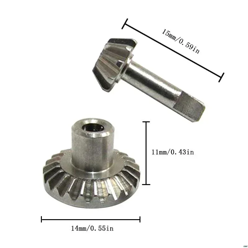 

RC Car Steel Spare Part Upgrade Steel Front & Rear Axle Gear Shaft Driving Gear Set for WPL B1 B14 B16 B24 C14 C24 Perfectly Fit