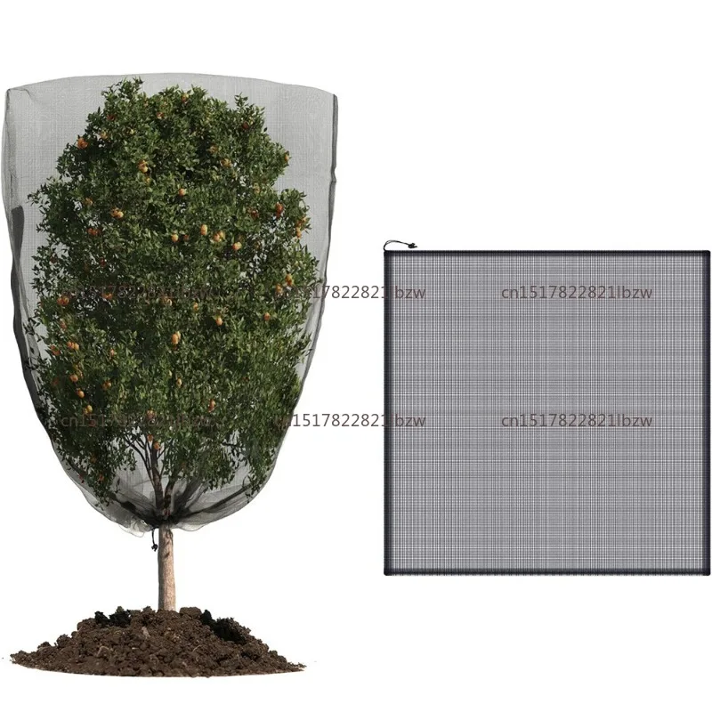 Bird mesh cover, insect-proof mesh cover, zipper, plant garden mesh bag with zipper and drawstring, bird-proof breathable cover